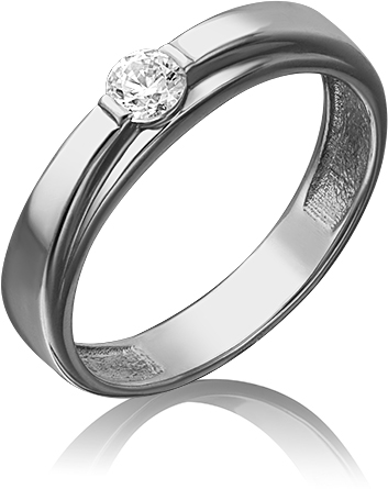 

Кольцо помолвочное из белого золота р.  PLATINA jewelry 01-4743-00-501-1120-38, фианит, 01-4743-00-501-1120-38