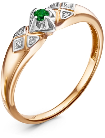 

Кольцо женское Diamond Union 5-3100-103 р.19.5, 5-3100-103
