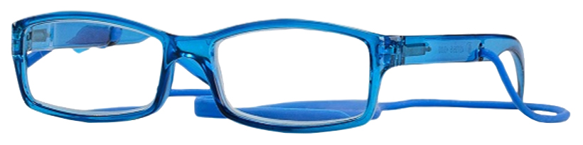 Купить Очки корригирующие Кемнер Оптикс глянцевые пластик со шнуром для чтения +1, 0 синие 42735/1, Kemner Optics