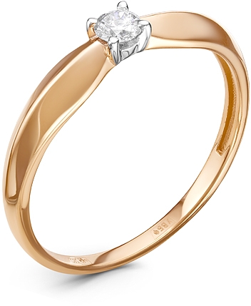 

Кольцо женское Diamond Union 5-1068-103 р.18, 5-1068-103