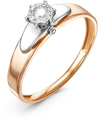 

Кольцо женское Diamond Union 5-3454-103 р.18, 5-3454-103