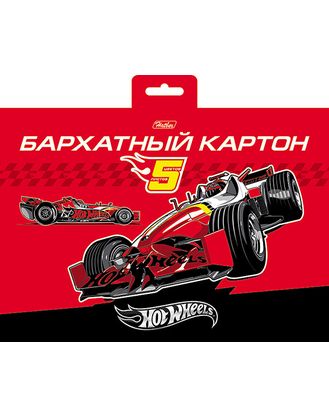 

Картон бархатный "Машина (Hot wheels)", А5, 5 листов, 5 цветов