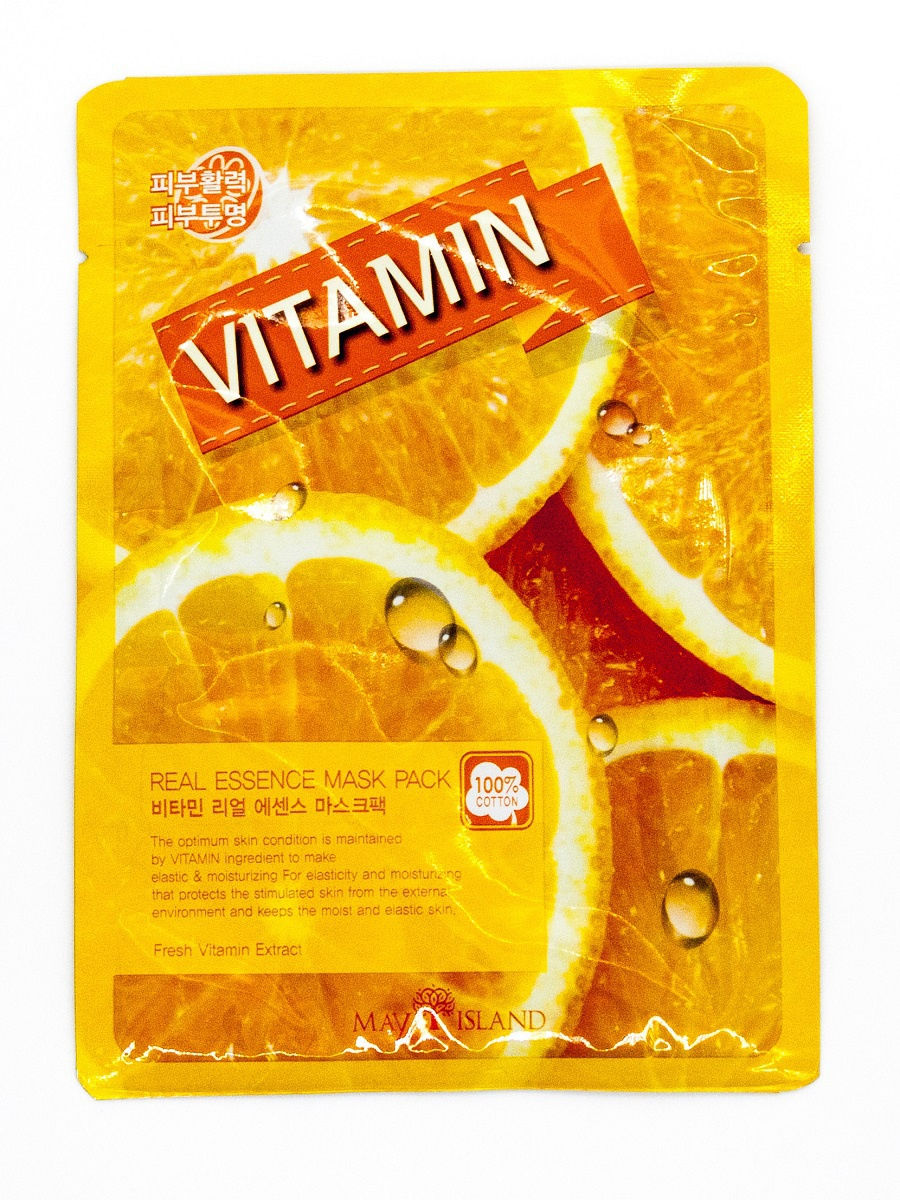 

Тканевая маска May Island Real Essence Mask Pack Vitamin, Vitamin