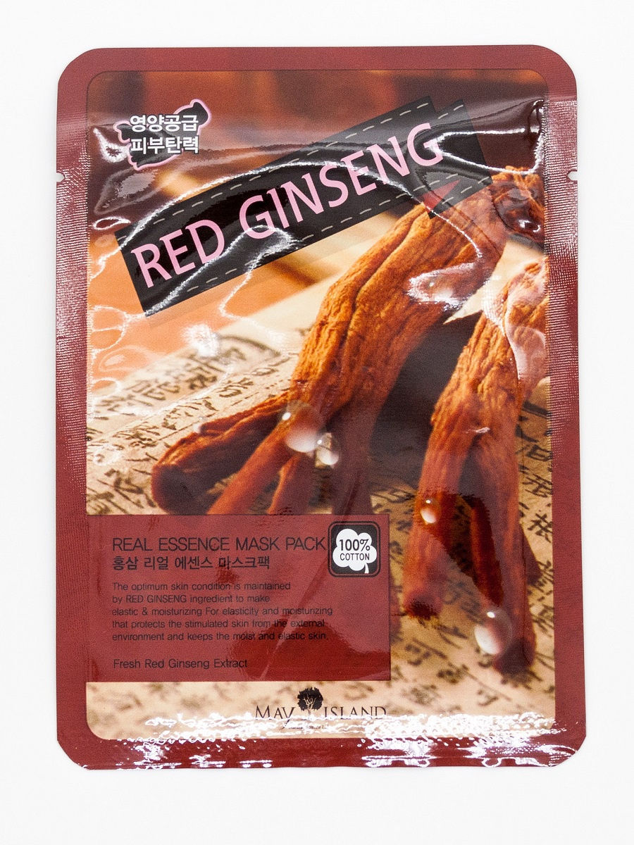 

Тканевая маска May Island Real Essence Mask Pack Red Ginseng, Red Ginseng