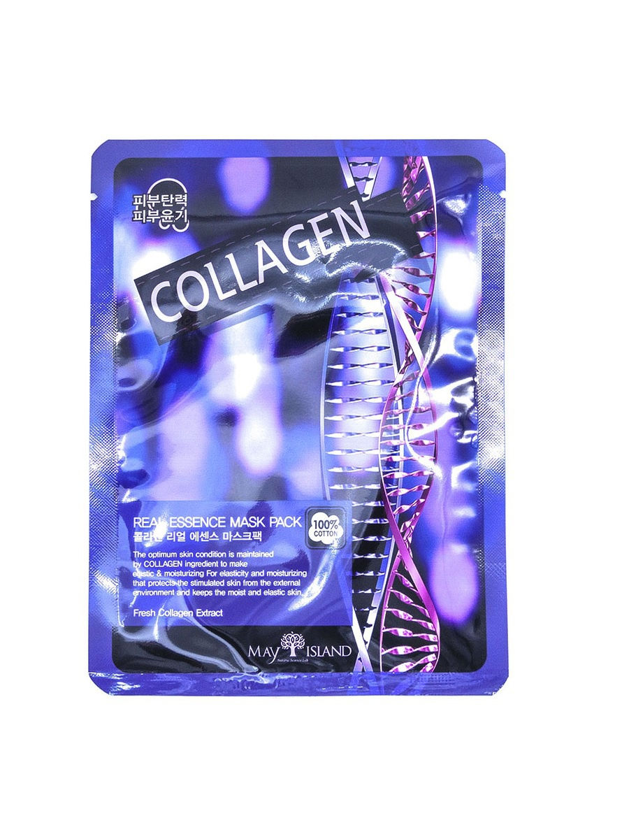 

Тканевая маска May Island Real Essence Mask Pack Collagen, Collagen