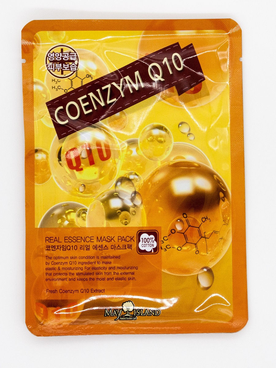 

Тканевая маска May Island Real Essence Mask Pack Coenzyme Q10, Coenzyme Q10