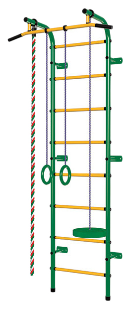 Детский спортивный комплекс Пионер №8 зелено-желтый