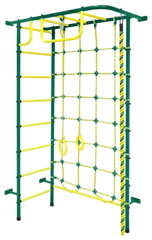 Комплекс домашний спортивный Пионер №33 зелено-желтый