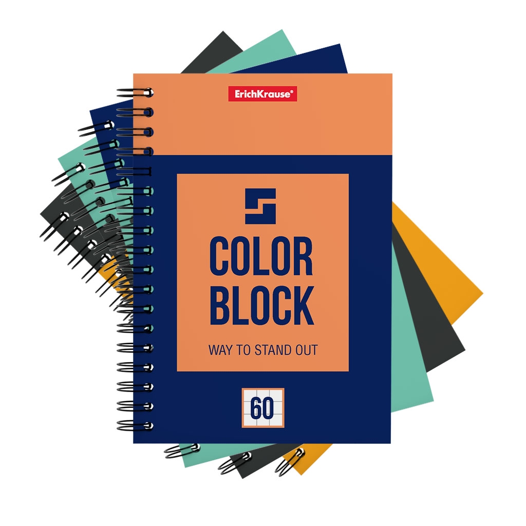 

Тетрадь общая в клетку ErichKrause Color Block 060260160-49679, 60 л., 1 шт.