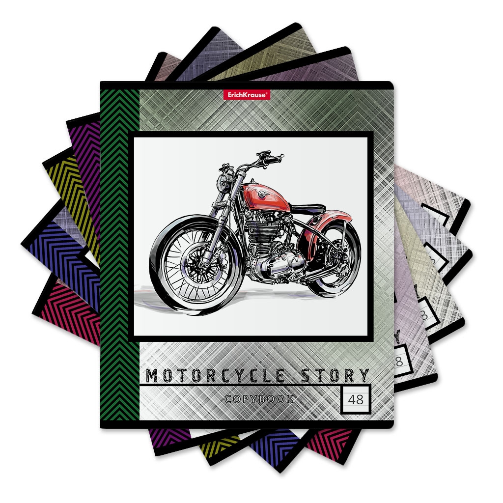 

Тетрадь общая в линию ErichKrause Motorcycle Story 048018454-49644, 48 л., 1 шт.