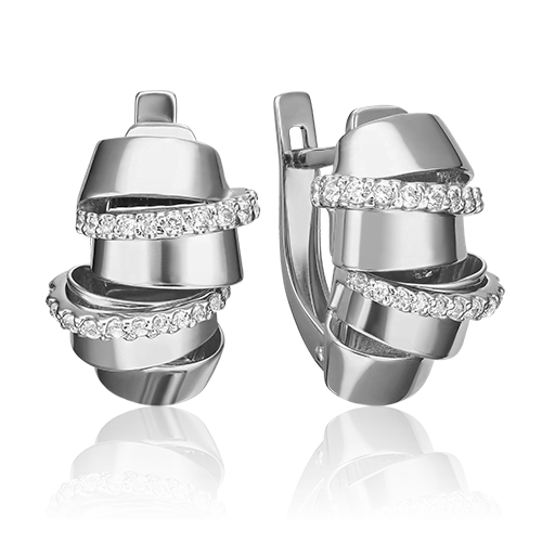 

Серьги из золота PLATINA jewelry 02-4586-00-401-1120-48, фианит, 02-4586-00-401-1120-48