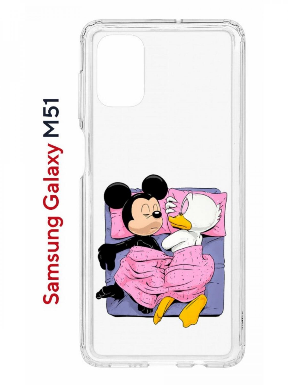 Чехол на Samsung M51 Kruche Print This is life,противоударный бампер,с защитой камеры