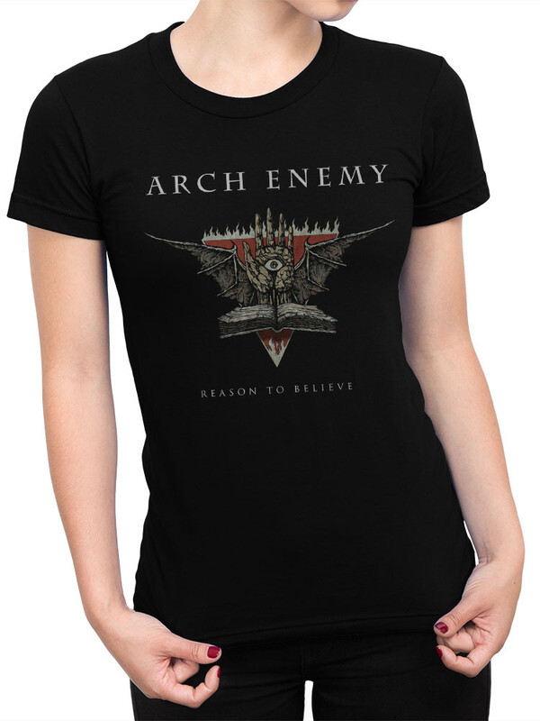 фото Футболка женская design heroes группа arch enemy черная 2xl