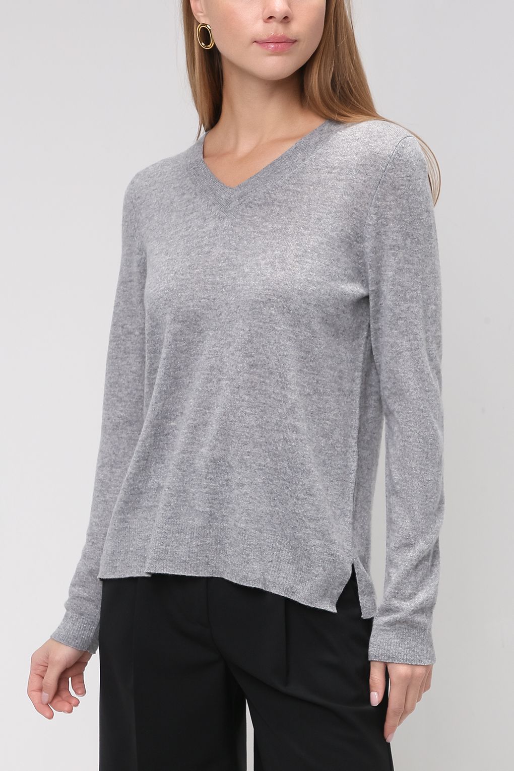 

Пуловер женский Essentials by Stockmann 2109 SELENA серый XS, 2109 SELENA