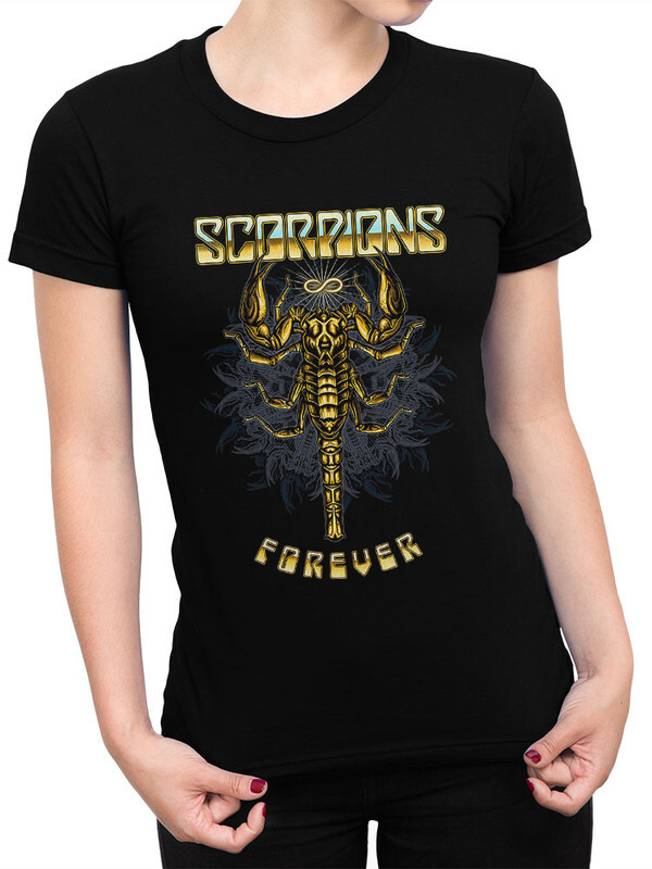 Футболка женская Design Heroes Scorpions черная S