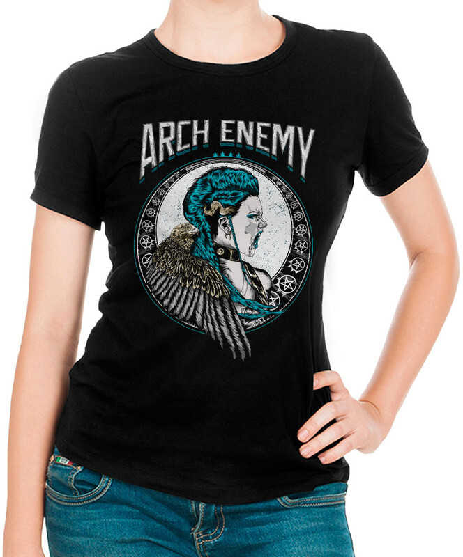 фото Футболка женская design heroes arch enemy черная 2xl