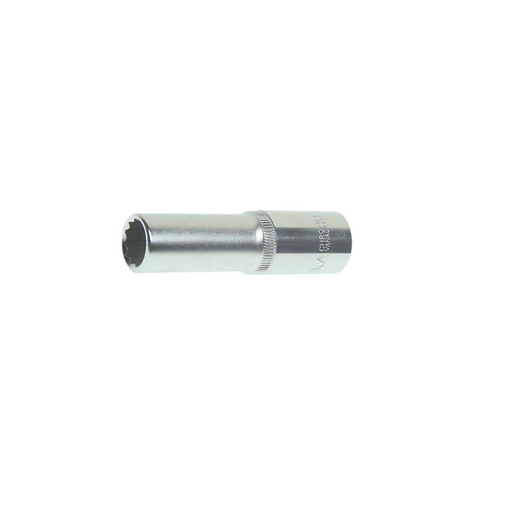 

Головка торцевая 1/2" 13мм 12-ти гранная высокая ЭВРИКА ER-91506-12, ER-91506-12