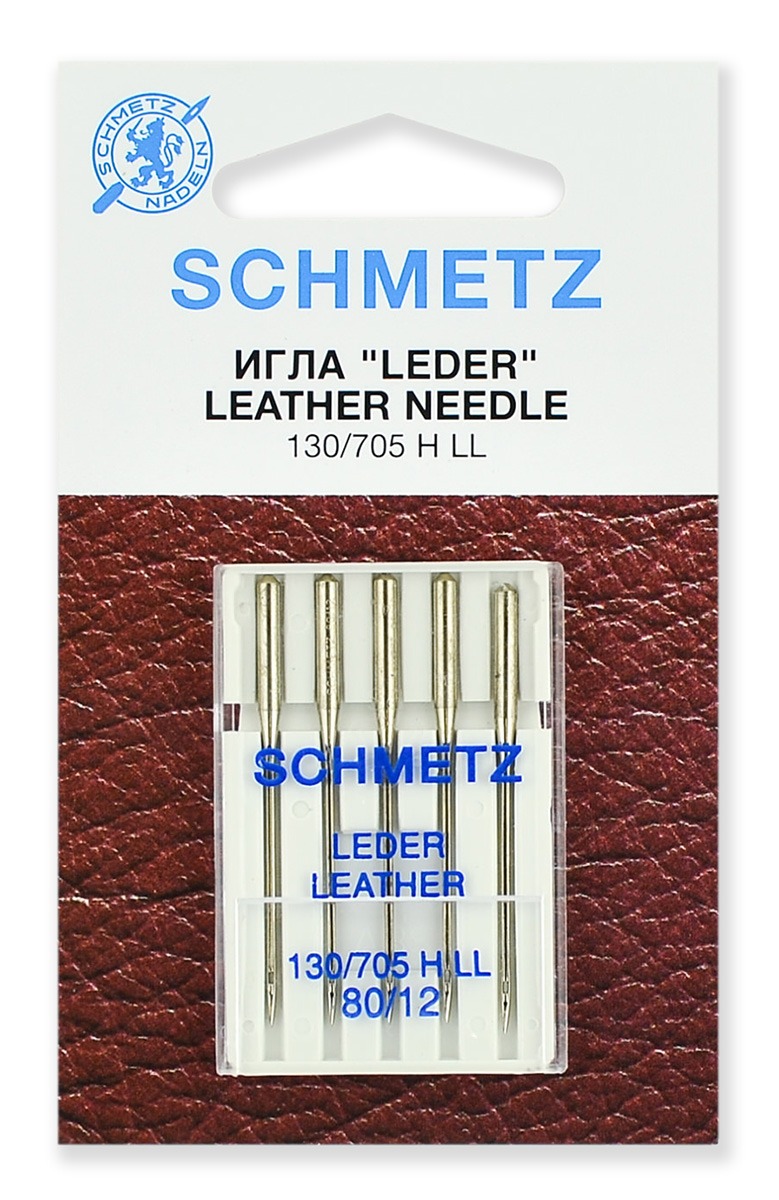 

Иглы для кожи Schmetz 130/705 H LL №80, 5 шт.