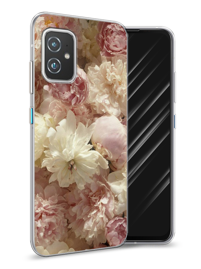 

Чехол Awog на Asus ZenFone 8 "Пионы светлые", Бежевый;коричневый, 44450-8
