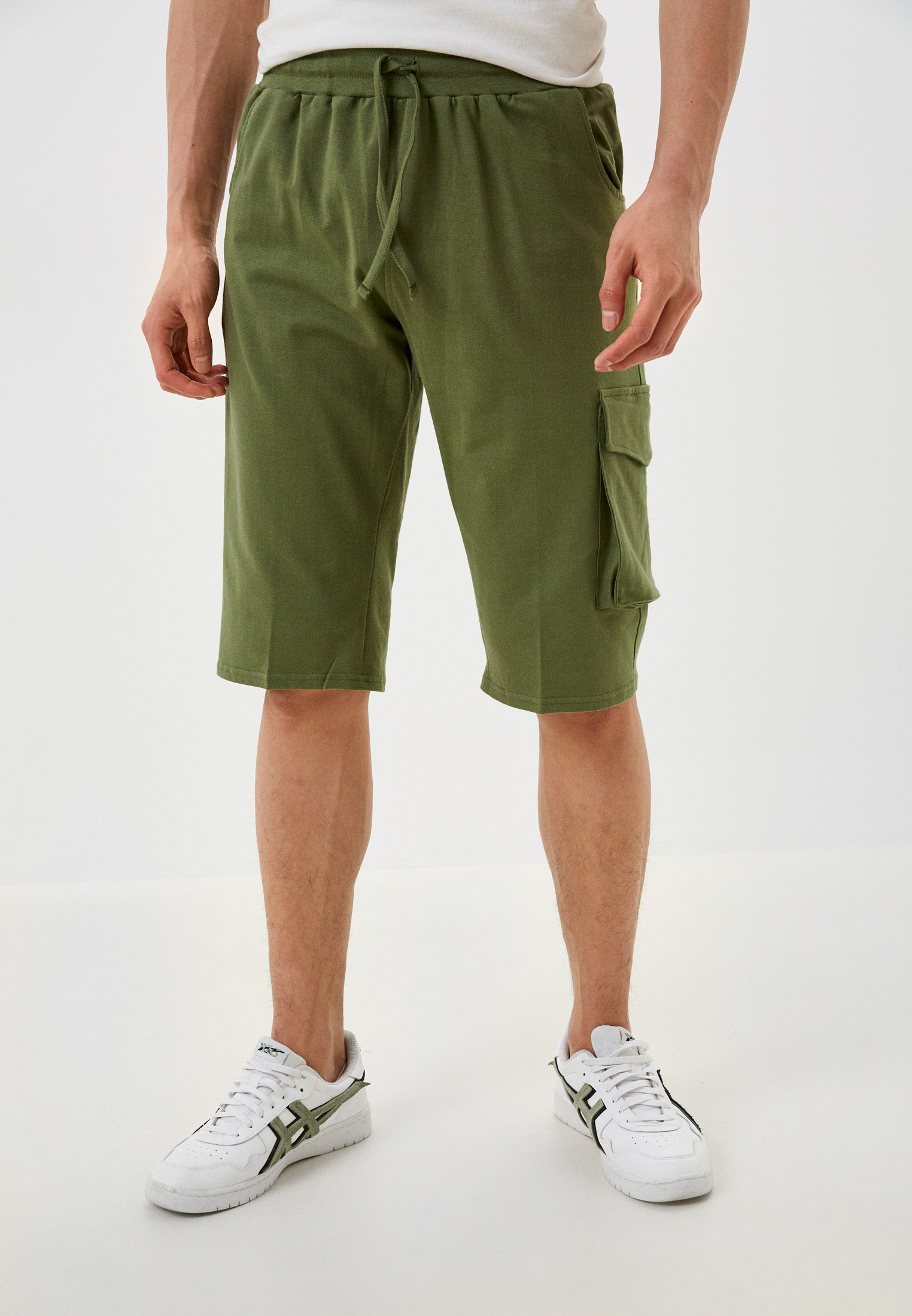 Трикотажные шорты мужские N.O.A. 20989 зеленые 48 RU