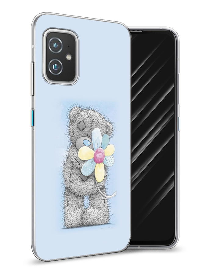 

Чехол Awog на Asus ZenFone 8 "Me to you с ромашкой", Голубой;серый;желтый, 44450-2