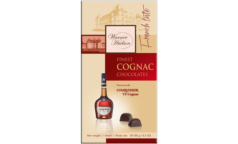 фото Шоколадные конфеты warner hudson finest cognac courvoisier 150 г