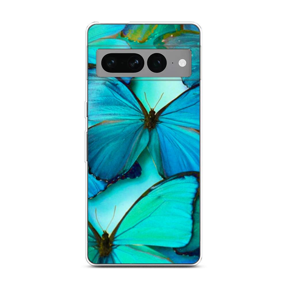 

Чехол Awog на Google Pixel 7 Pro "Неоновые бабочки", Разноцветный
