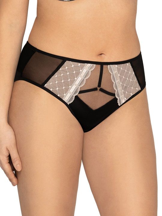 

Трусики-слипы с отделкой контрастным кружевом, 1968