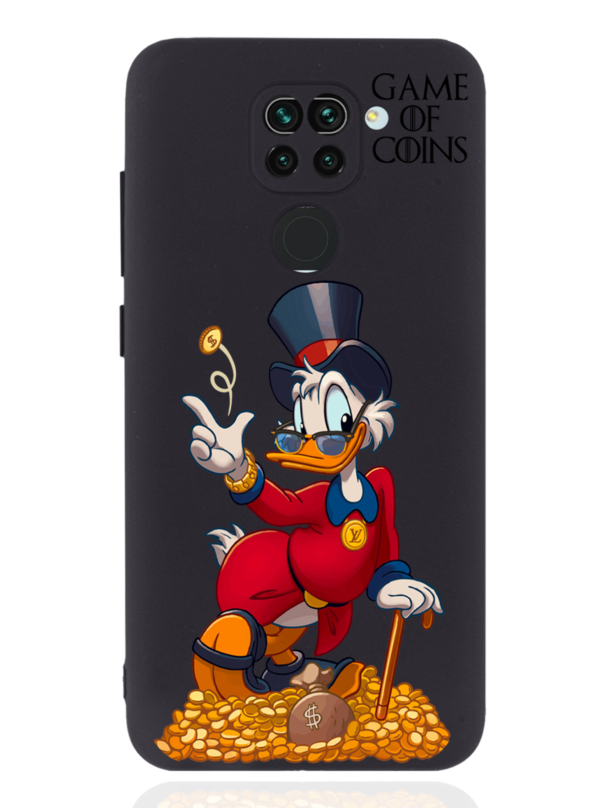 Чехол MustHaveCase для Xiaomi Redmi Note 9 Богатая Утка Игра монет черный