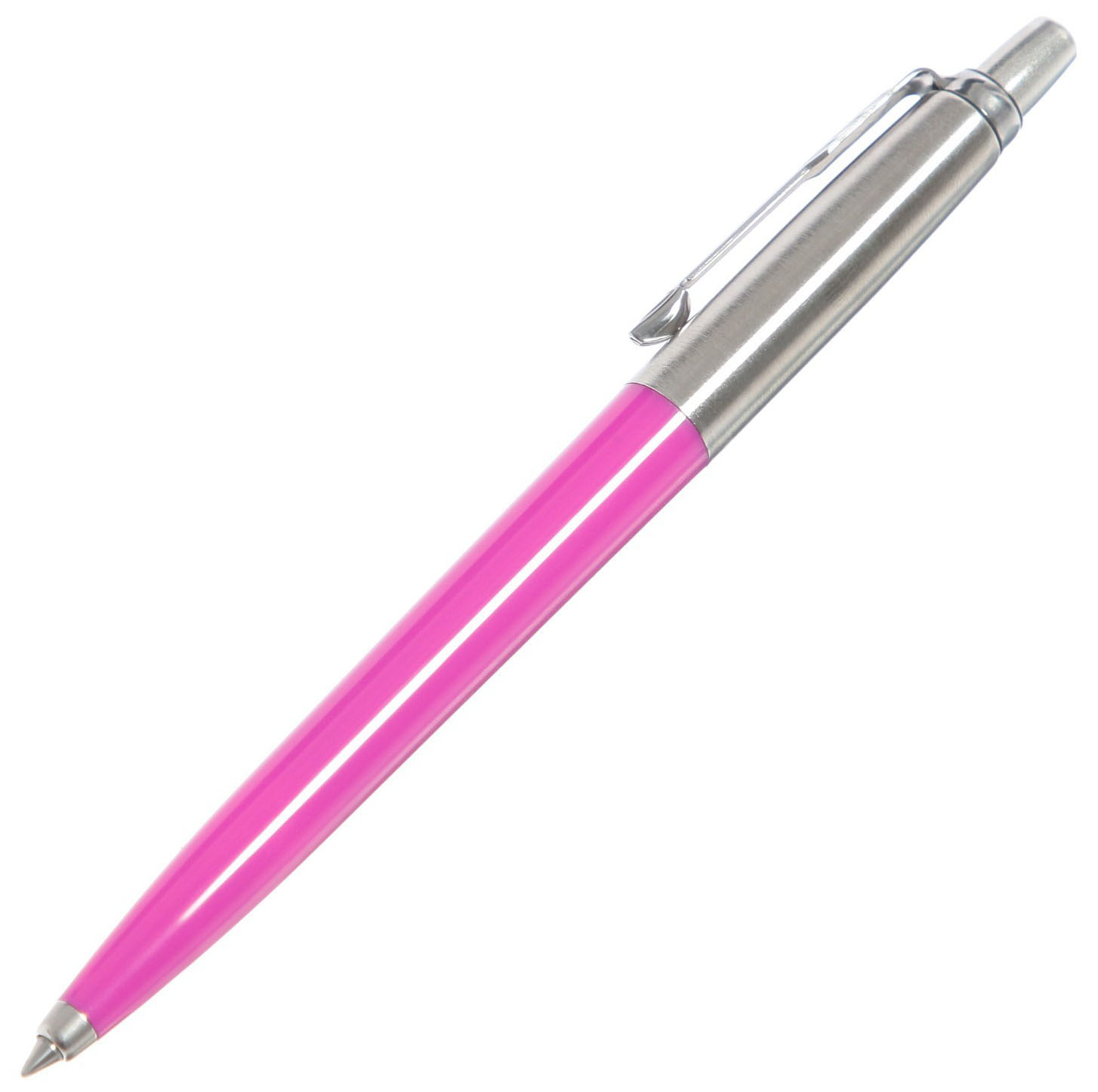 

Ручка шариковая Parker Jotter Color M, корпус пластиковый, розовый, синие чернила, блистер