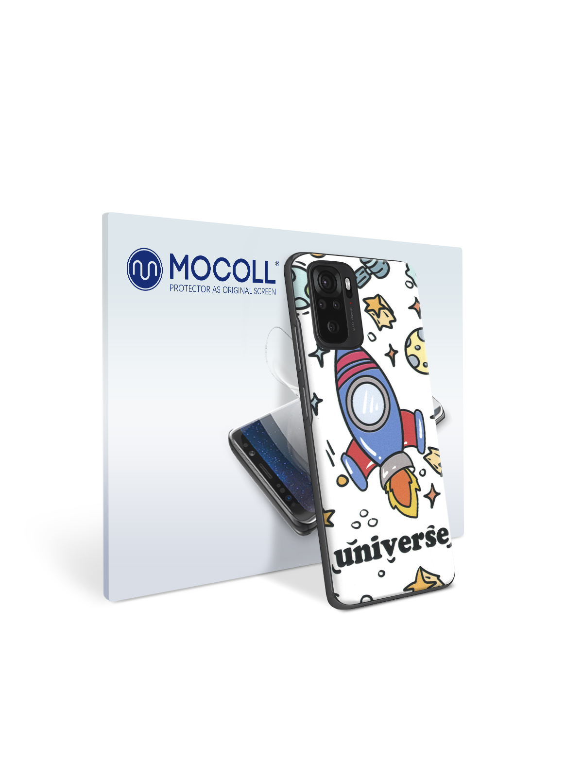 

Пленка защитная MOCOLL для задней панели Xiaomi Redmi Note 10 Рисунок ракета