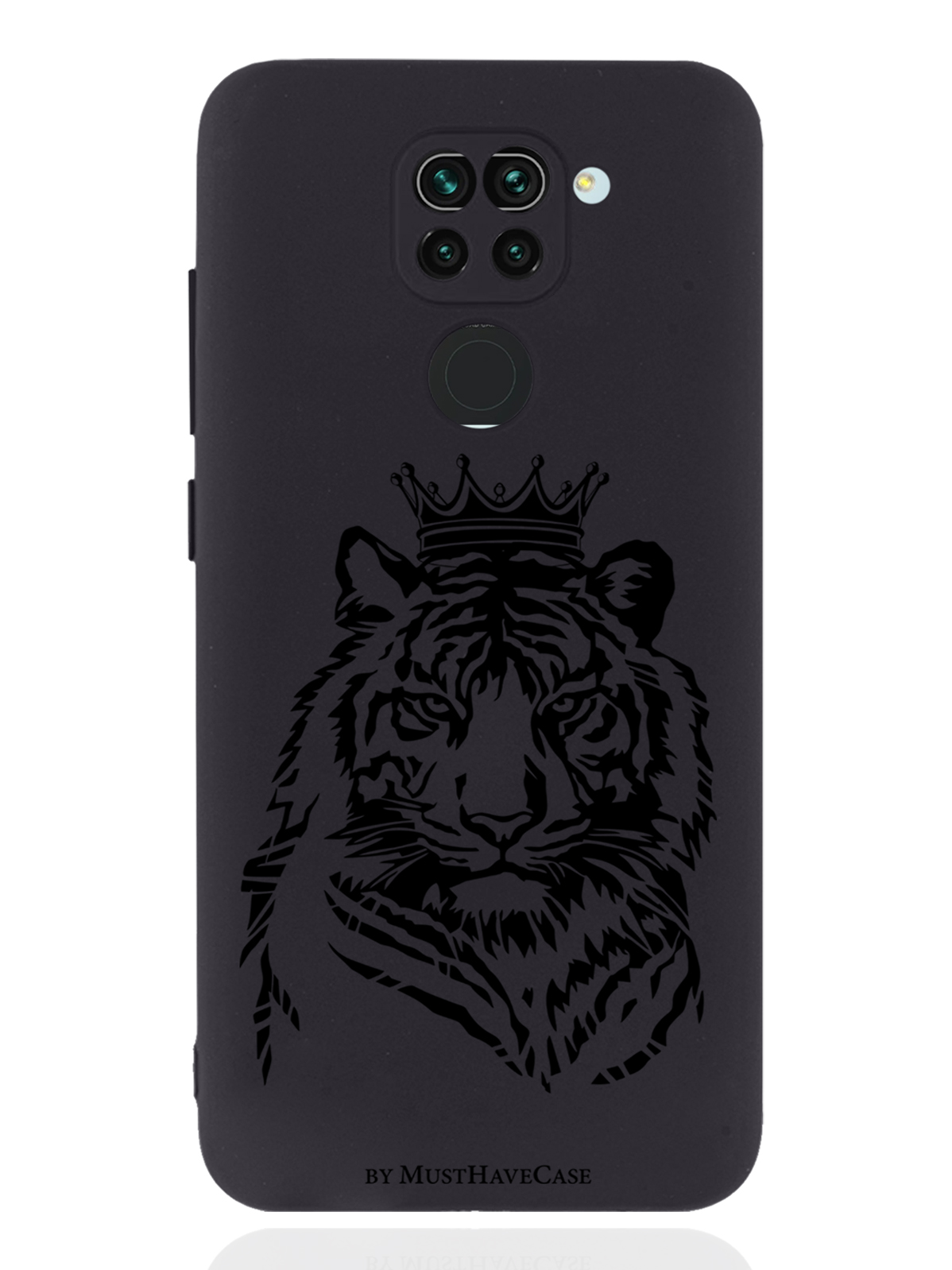 Чехол MustHaveCase для Xiaomi Redmi Note 9 Тигр с Короной черный