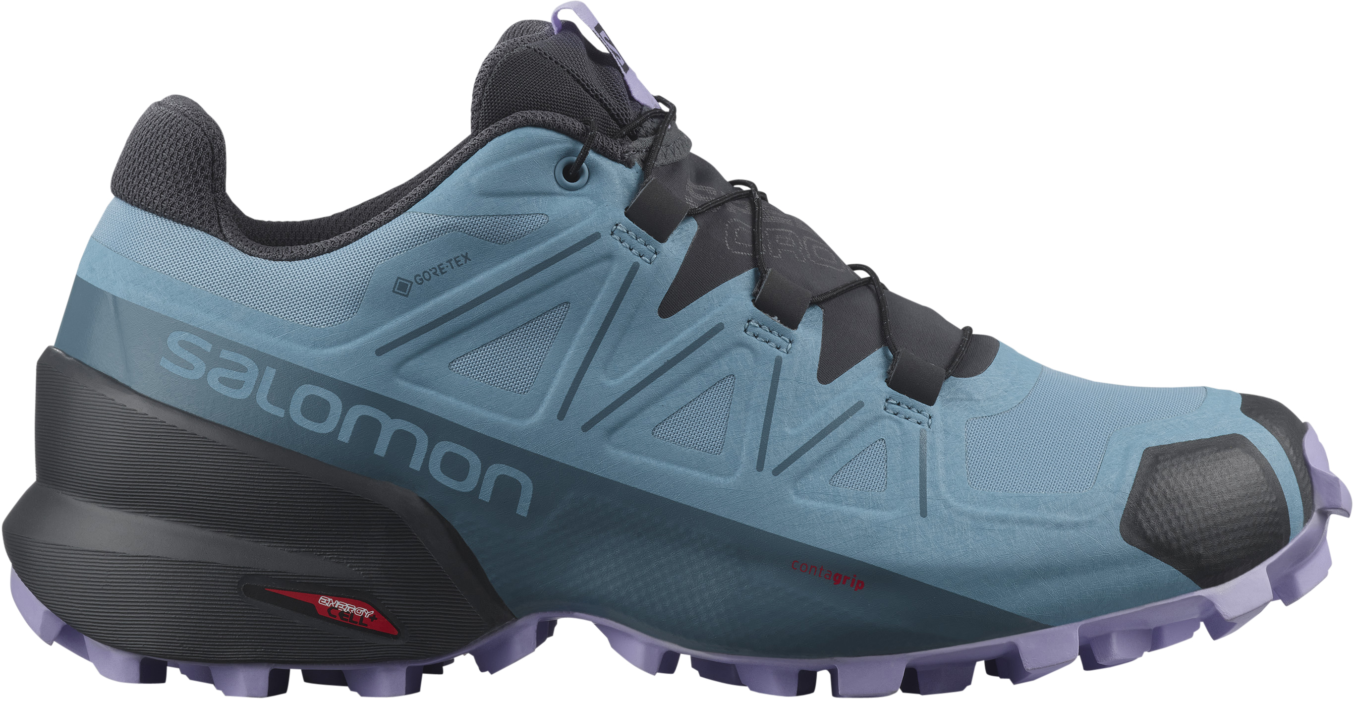 фото Кроссовки женские salomon speedcross 5 gtx w голубые 8.5 uk