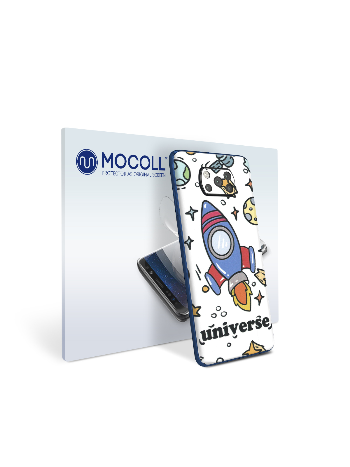 

Пленка защитная MOCOLL для задней панели Xiaomi Poco X3 NFC Рисунок ракета