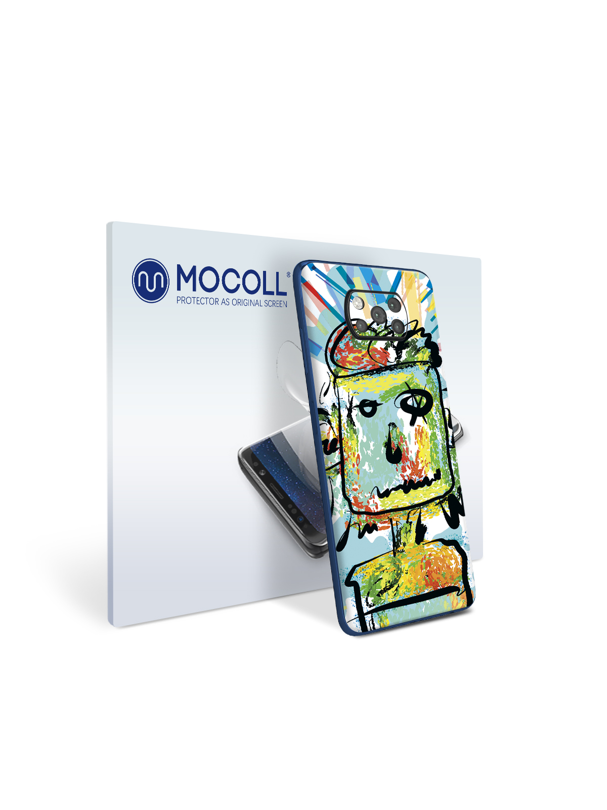 

Пленка защитная MOCOLL для задней панели Xiaomi Poco M3 Рисунок портрет