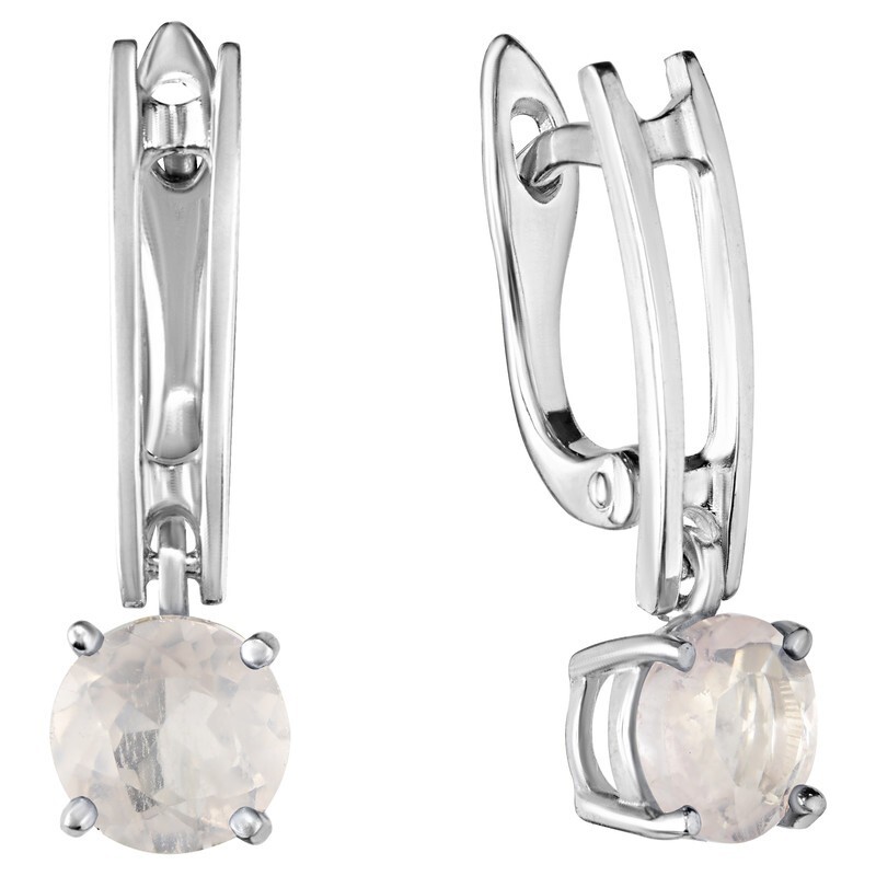 

Серьги из серебра с розовым кварцем LAZURIT-ONLINE 8224AG, 8224AG