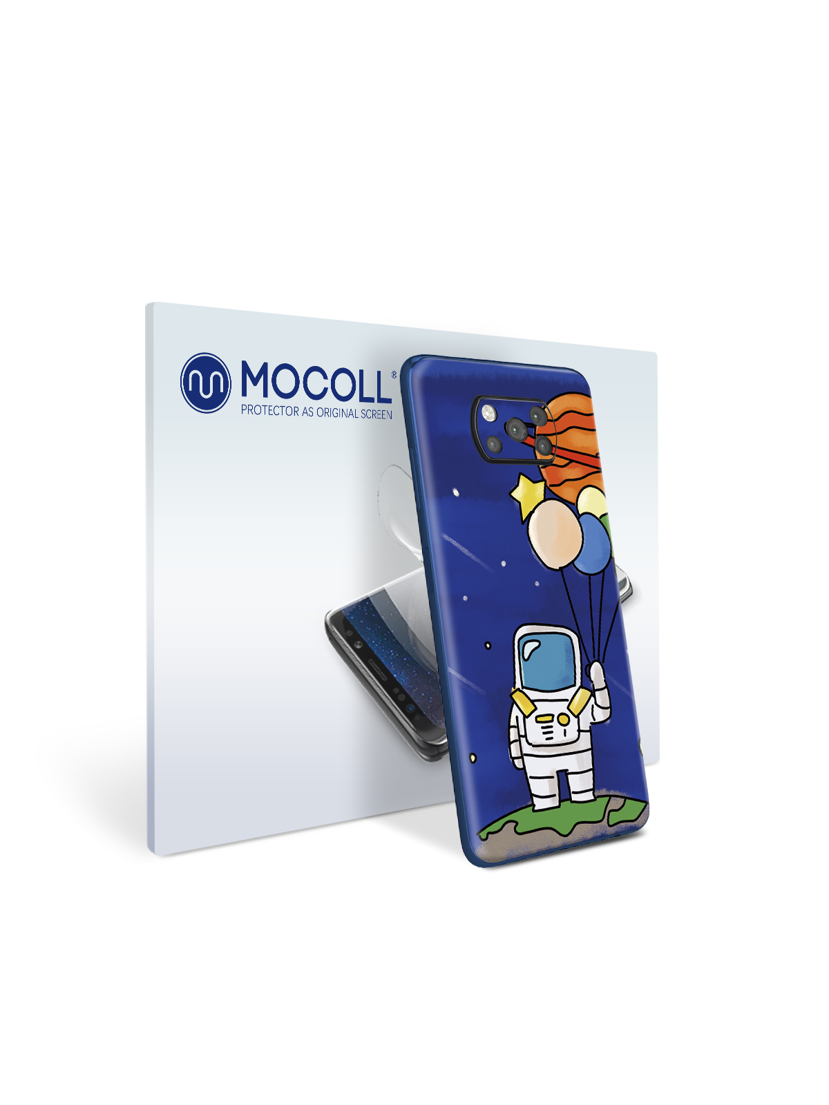 

Пленка защитная MOCOLL для задней панели Xiaomi Poco C3 Рисунок космонавт