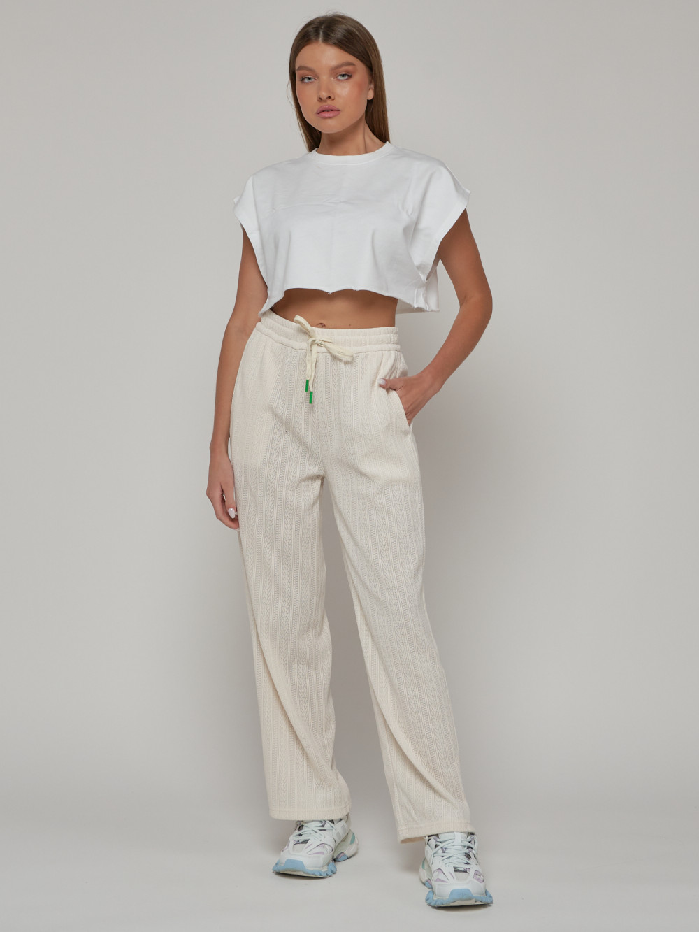 

Спортивные брюки женские MTFORCE 109 бежевые 52 RU, Бежевый, 109