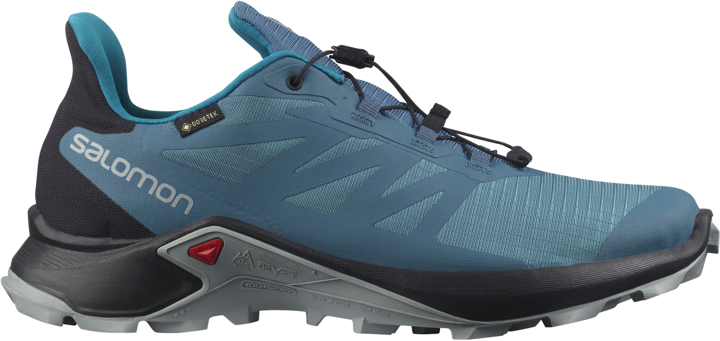 фото Кроссовки мужские salomon supercross 3 gtx голубые 8.5 uk