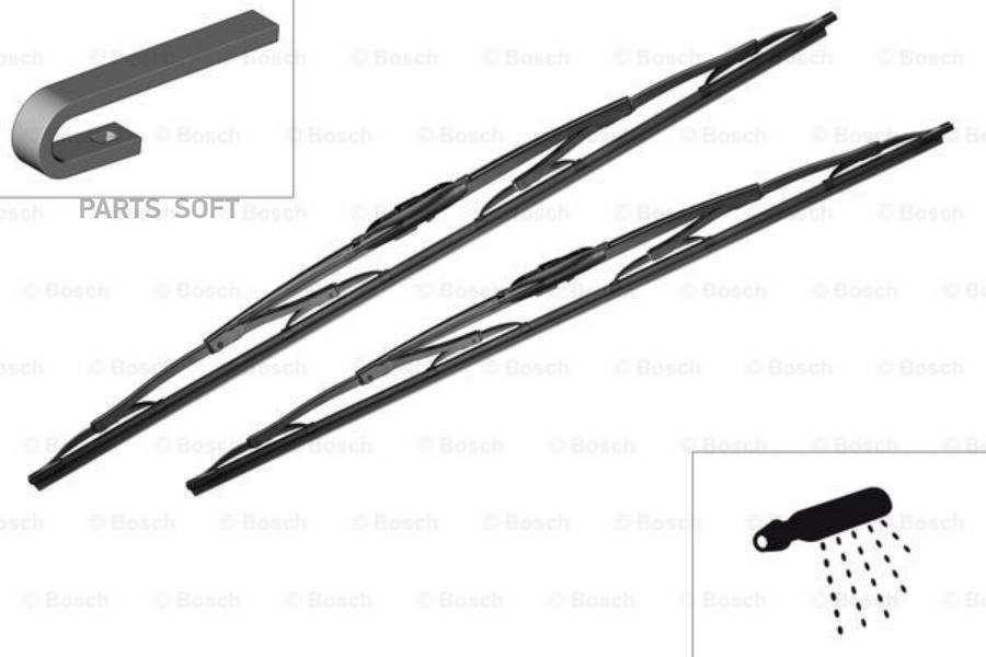 

Щетка стеклоочистителя BOSCH 3397118309 600мм 24"
