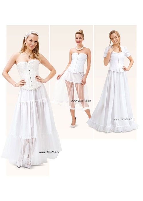 

Выкройка Burda №6739 — Нижняя юбка