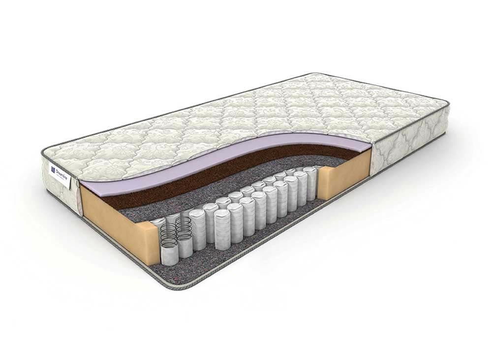 

Матрас Dreamline Single Foam Hard TFK 195х185, Бежевый;белый;серый;серебристый, Single Foam Hard TFK