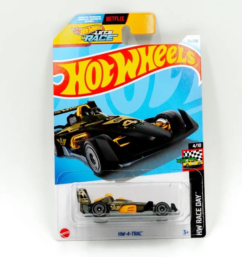 

Машинка базовой коллекции Hot Wheels HW-4-TRAC оливковая C4982HTD81, Зеленый, C4982