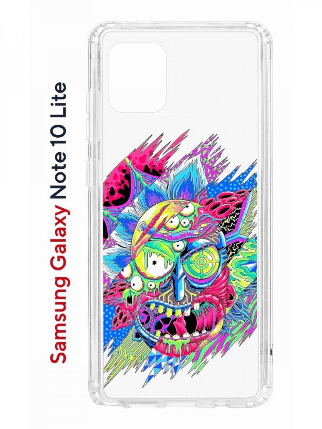Чехол на Samsung Galaxy Note 10 Lite Kruche Print Многоликий Рик противоударный бампер