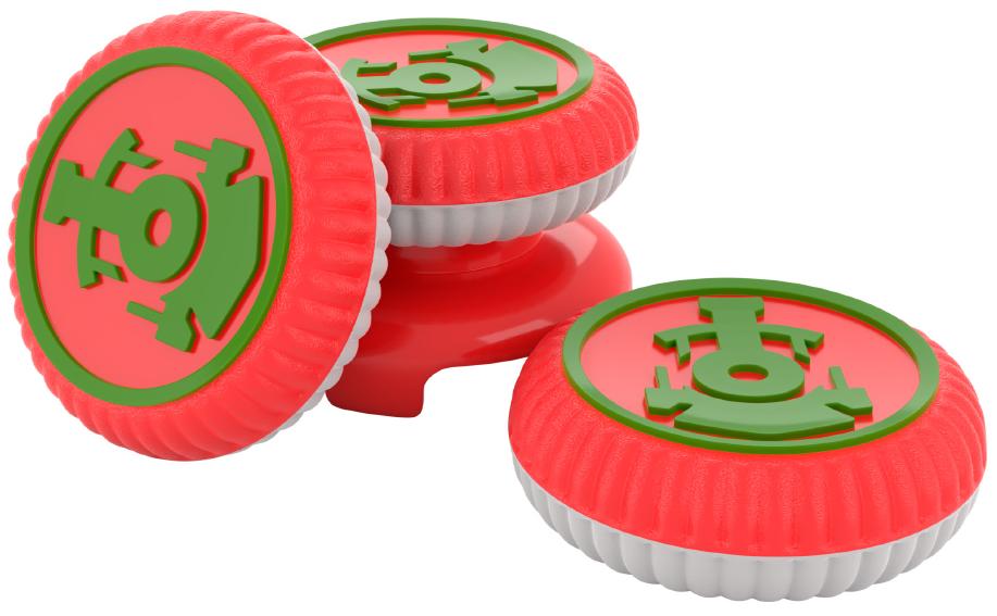 Накладки на стики д/беспроводного геймпада Sony Dualshock 4/DualSense ФК Локомотив RAINBO