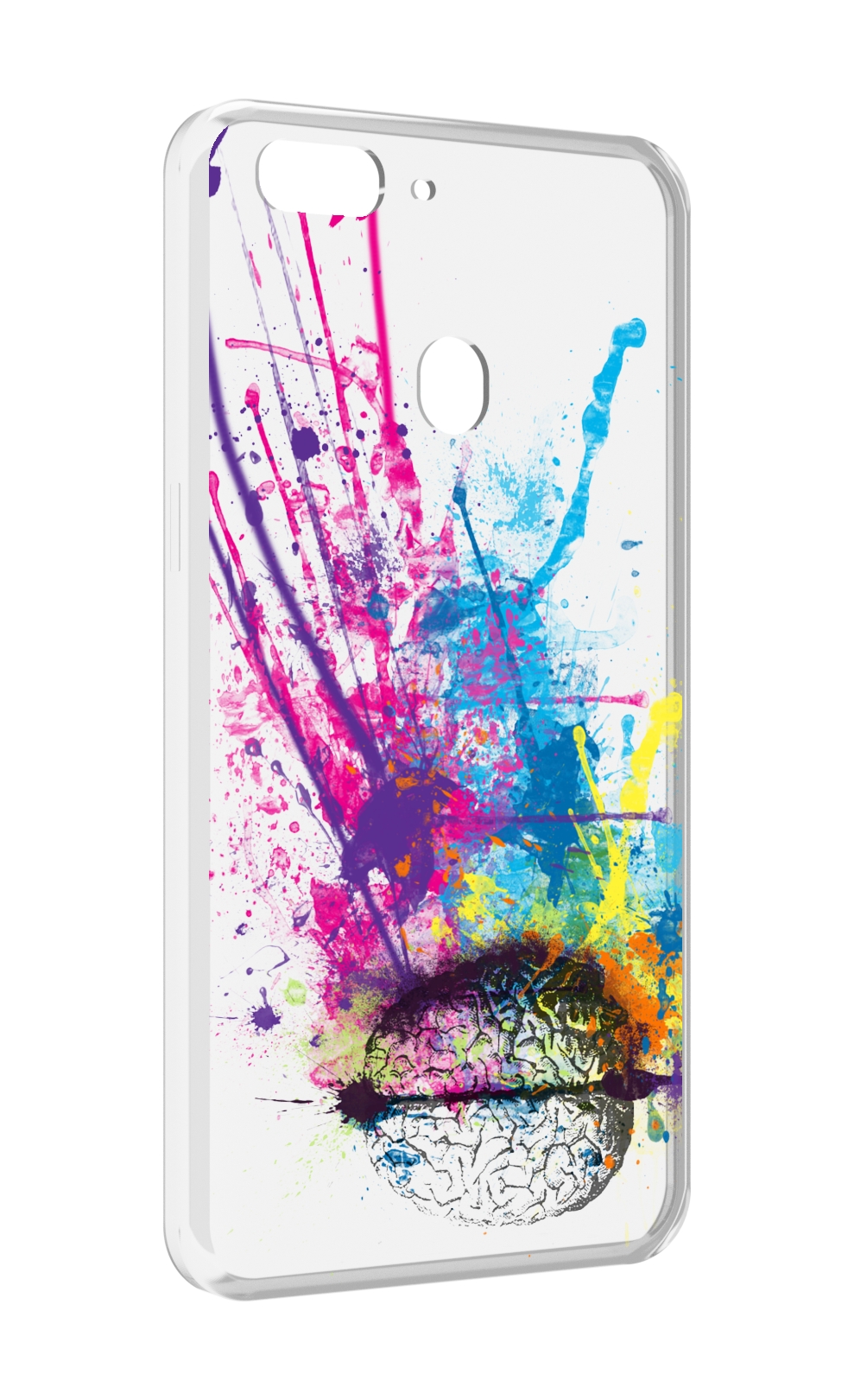 

Чехол MyPads яркий красочный мозг для Oppo Realme 2, Прозрачный, Tocco