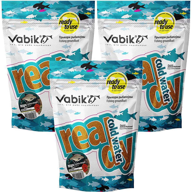 

Прикормка Vabik Ready Cold Water Лещ Смесь Специй 2.25 кг, Ready Cold Water