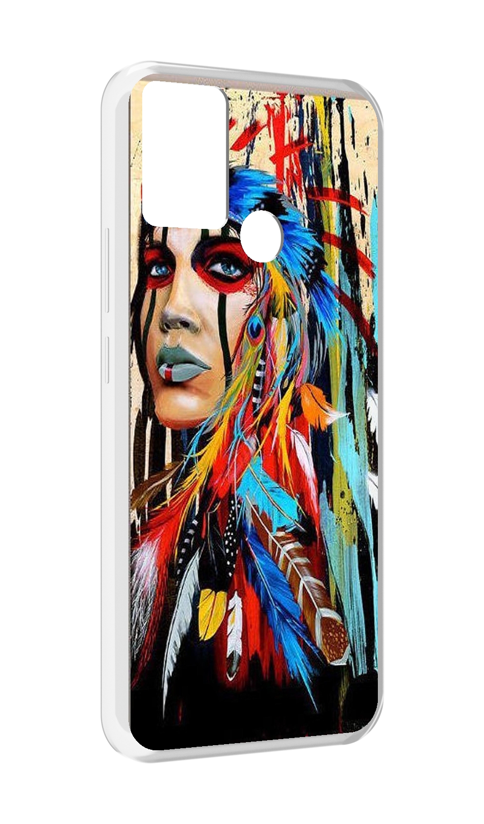 

Чехол MyPads индеец расписной для Infinix Hot 11 Play, Прозрачный, Tocco
