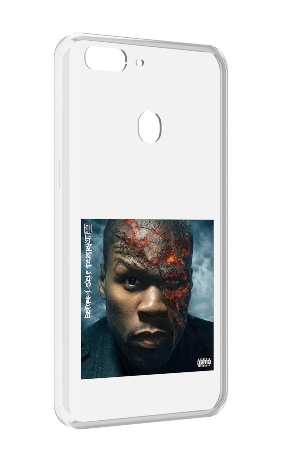 

Чехол MyPads 50 Cent - Before I Self Destruct мужской для Oppo Realme 2, Прозрачный, Tocco