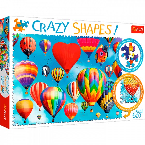 

Пазл Trefl Crazy Shapes Цветные воздушные шары, 600 дет. TR11112